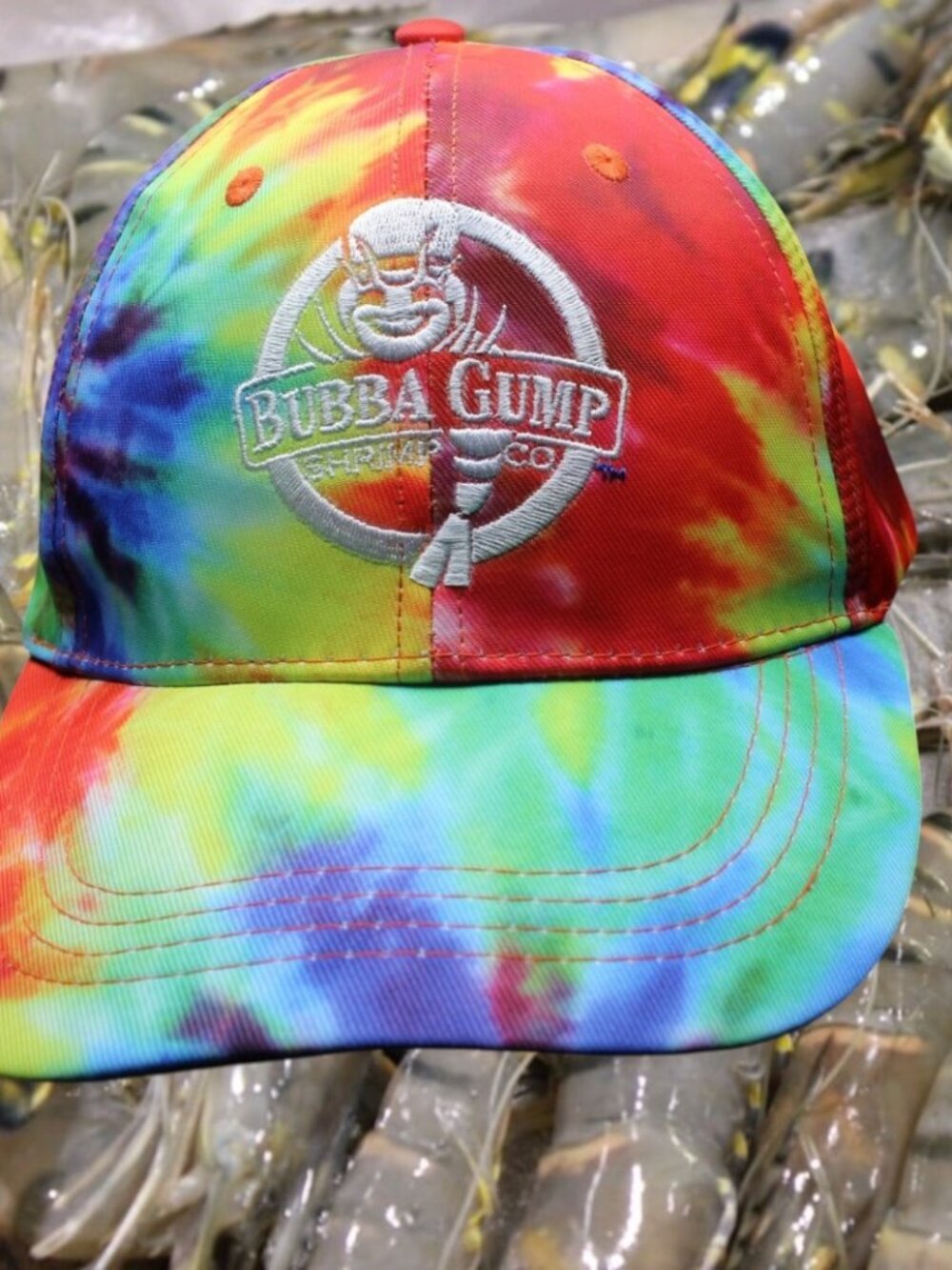 Bubba Gump Shrimp Co. Colorful Tie Dye Hat Cap Laughlin, NV